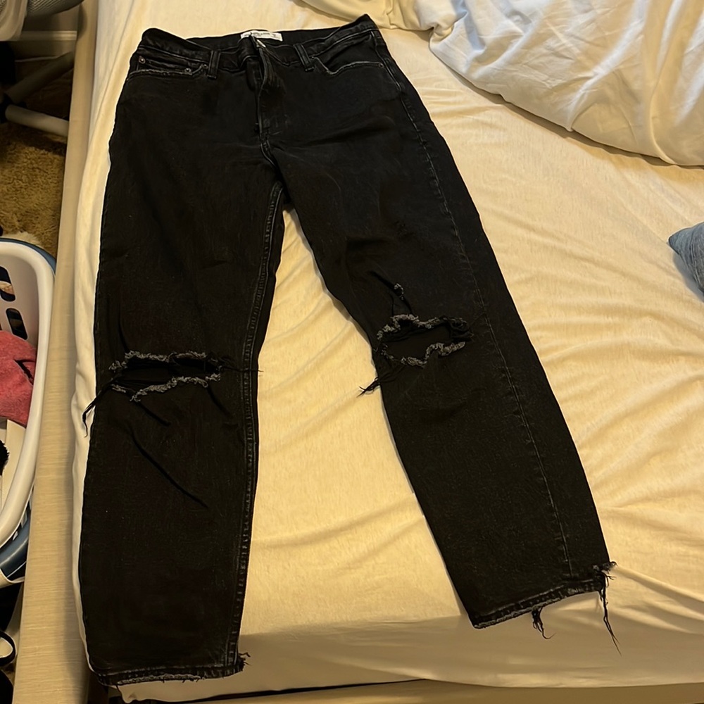 Abercrombie High Rise Mom Jeans